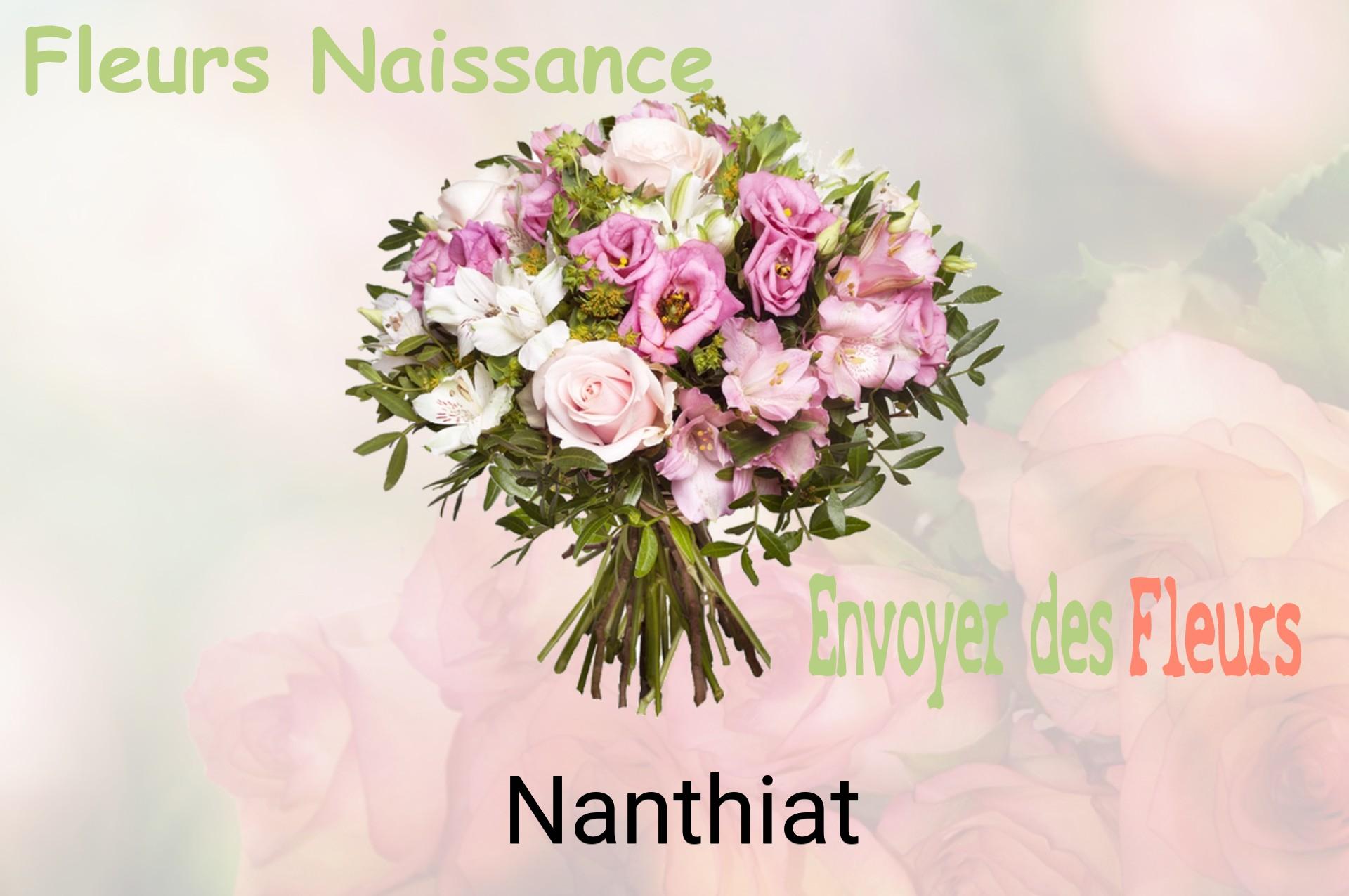 Bouquet de fleurs de naissance livré à Nanthiat